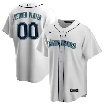 mens nike white seattle mariners home pick a player retired